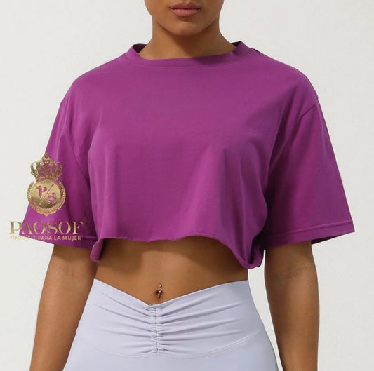 Blusa crop top