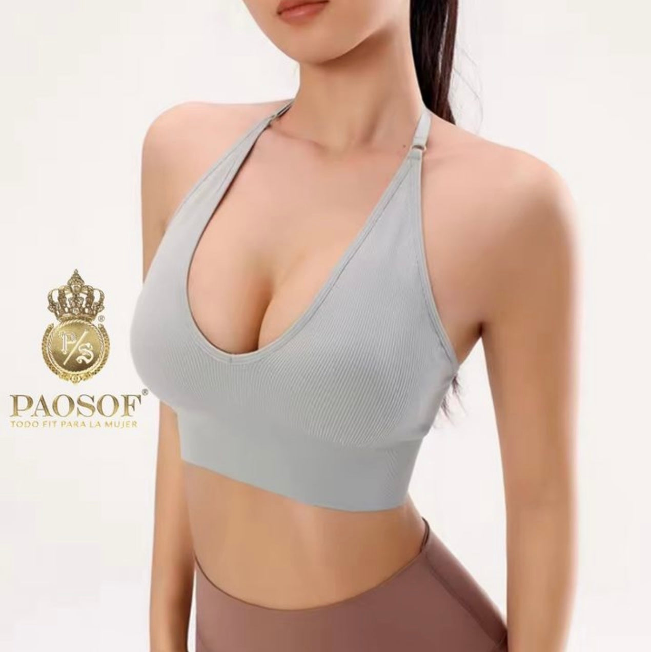 Top deportivo cuello halter